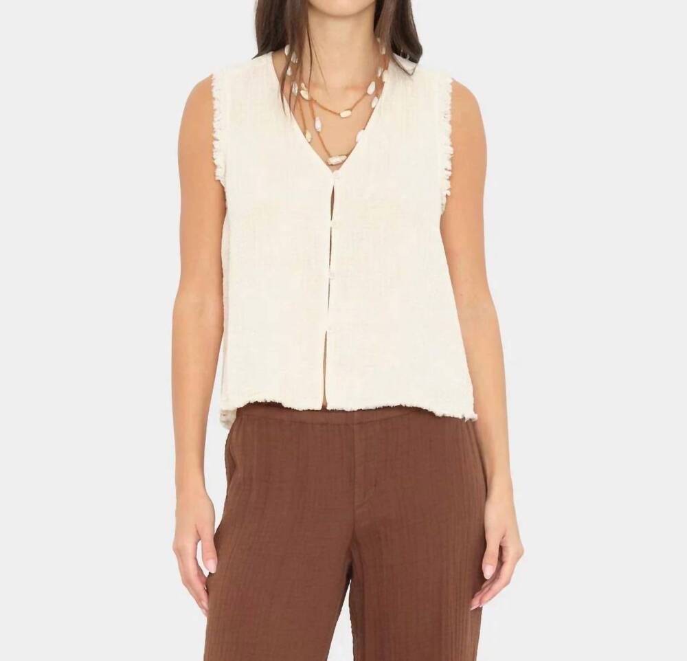 NEW XIRENA naomie top in oysterette